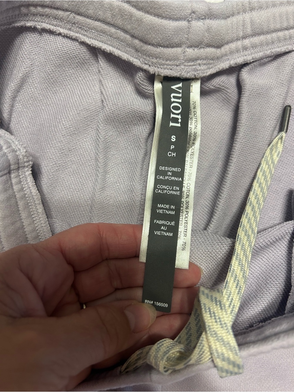 Vuori Lavender Drawstring Sweatpants